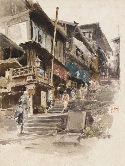 Eine Straße in Ikao, Japan II, 1890 von Robert Frederick Blum