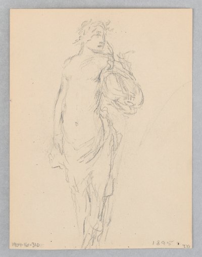 Studie für eine stehende Frau, „Moods to Music“, Mendelssohn Glee Club, New York, NY von Robert Frederick Blum