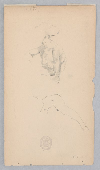 Zwei Studien nach dem Akt einer Frau von Robert Frederick Blum