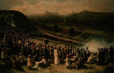 Die Überprüfung der schottischen Freiwilligenarmee, Edinburgh von Robert Gemmell Hutchison