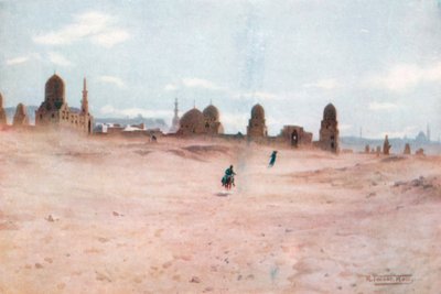 Ein staubiger Tag bei den Gräbern der Kalifen von Robert George Talbot Kelly