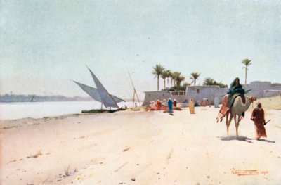 Ein Nil-Dorf von Robert George Talbot Kelly