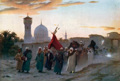 Ein Hochzeitszug in Menzala: Die Heimkehr der Braut von Robert George Talbot Kelly