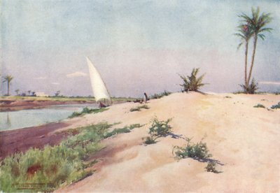 Am Ismailia-Kanal, in der Nähe von Tel-El-Kebir von Robert George Talbot Kelly
