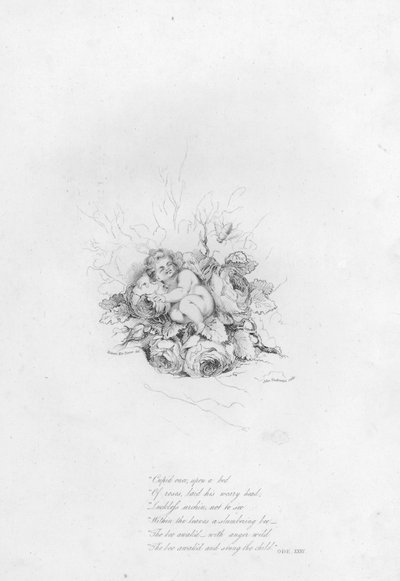 Anakreon, Ode XXXV (Gravur) von Robert Kerr (after) Porter