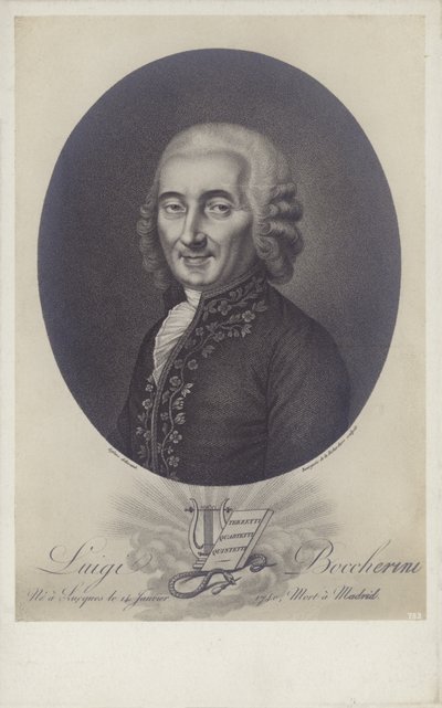 Luigi Boccherini, italienischer Komponist und Cellist (1743-1805) von Robert Lefevre