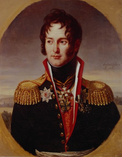 Porträt von Pyotr Alexandrovich Chicherin von Robert Lefevre