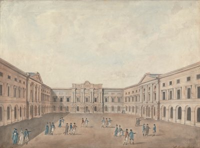 Entwurf für den Hof der Universität Edinburgh von Robert Morrison