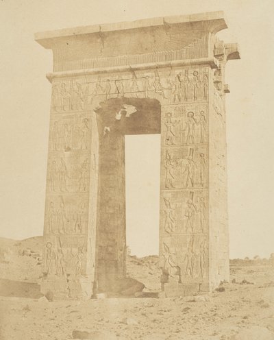 Tor von Ptolemaios Philomeder, 180 v. Chr., Karnak, ca. 1856 von Robert Murray.