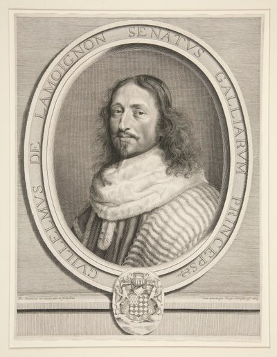 Guillaume de Lamoignon, erster Präsident des Parlaments von Paris von Robert Nanteuil