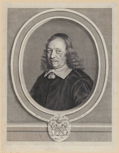 Porträt von Gilles Blondeau von Robert Nanteuil
