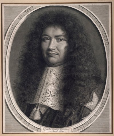 Porträt von François Michel Le Tellier, Marquis de Louvois, Minister und Staatssekretär. von Robert Nanteuil