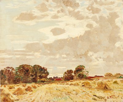Ernte bei den Knowes, East Linton von Robert Noble