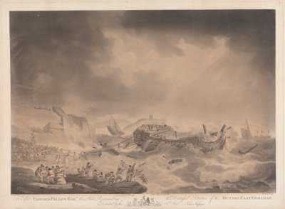 Die bedrängte Lage der Dutton East Indiaman von Robert Pollard