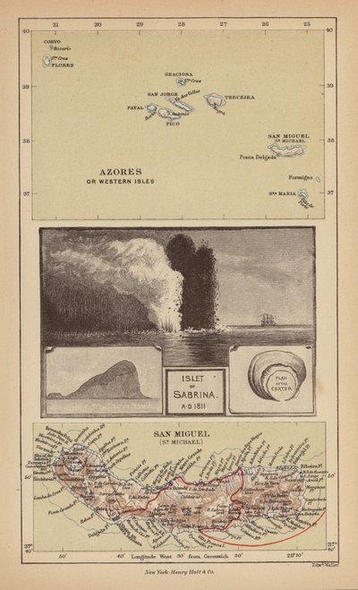 Insel Sabrina (Gravur) von Robert Pritchett