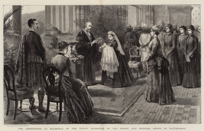 Die Taufe in Balmoral der Tochter des Prinzen und der Prinzessin Henry von Battenberg von Robert Pritchett