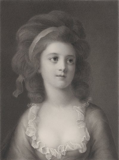 Halbporträt von Sophie oder Apollonia Helena Potocka als junges Mädchen von Robert Reyher