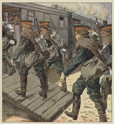 Einschiffung der russischen Truppen von Robert Salles