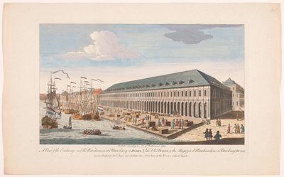 Ansicht der Börse und der Lagerhäuser in Petersburg von Robert Sayer