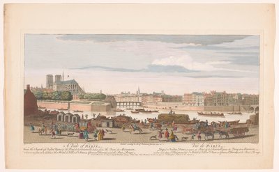 Blick auf die Stadt Paris vom Quai de Miramion von Robert Sayer