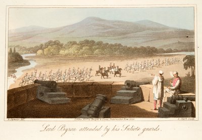Lord Byron mit seinen Sulioten-Wachen von Robert Seymour