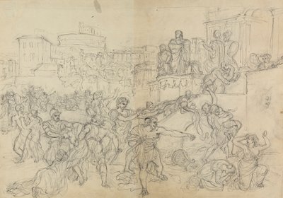 Skizze der Goten, die Rom betreten, aus Shakespeares Stück, Titus Andronicus von Robert Smirke