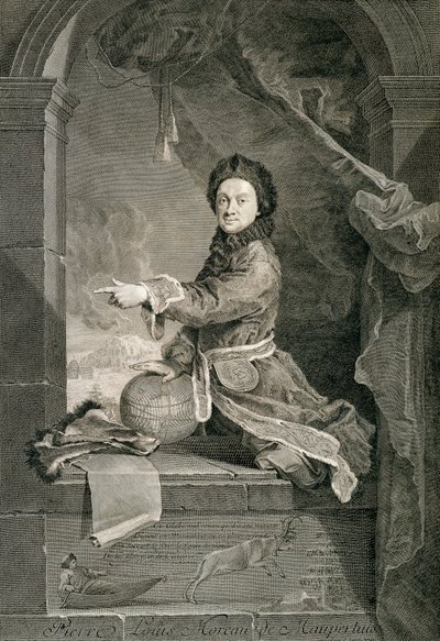 Porträt von Pierre Louis Moreau de Maupertuis von Robert Tournieres