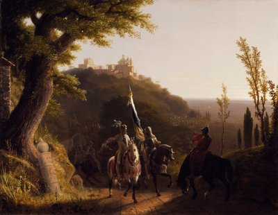 Der Halt des Herzogs von Bourbon in La Riccia auf seinem Marsch zum Angriff auf Rom, 3. Mai 1527 von Robert Walter Weir