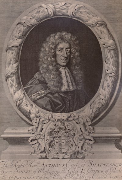 Anthony Ashley Cooper, 1. Earl of Shaftesbury, englischer Staatsmann, ca. 1680, 1894 von Robert White