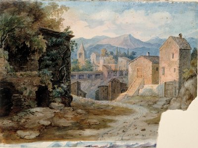 Italienische Bergstadt von Robert Wilhelm Ekman