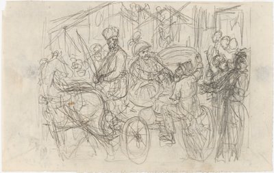 Erinnerung an den Fähnrichsmarkt. Illustration zu Fähnrich Ståls Erzählungen von Robert Wilhelm Ekman