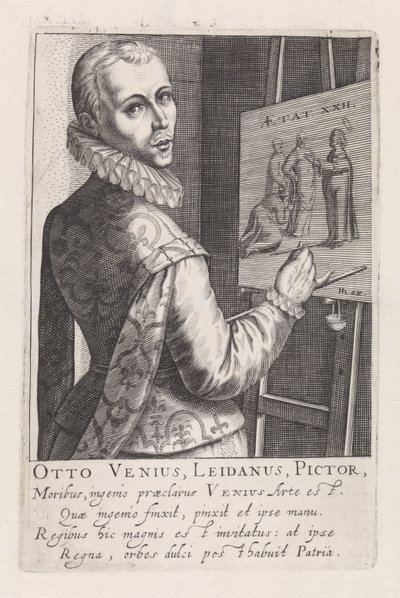 Porträt von Otto van Veen von Robert Willemsz de Baudous