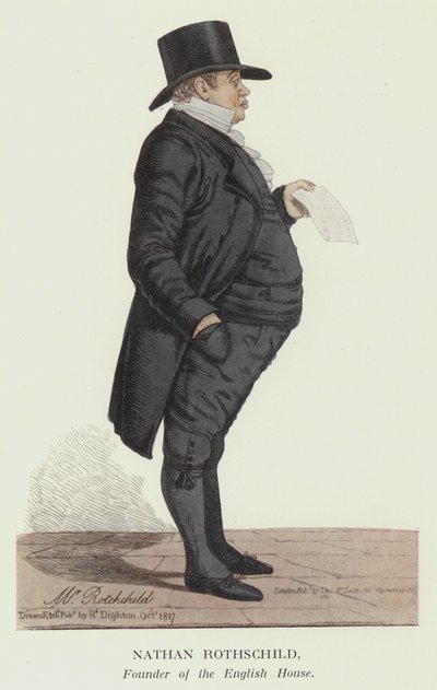 Nathan Rothschild, Gründer des englischen Hauses von Robert the younger Dighton