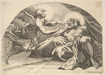 Engel erscheint Petrus im Gefängnis, 1680-1743 von Robert van Audenaerde