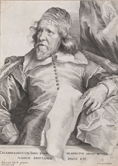 Celeberrimus Vir Inigo Jones Præfectus Architecturæ Magnæ Britanniæ Regis Etc. von Robert van Voerst