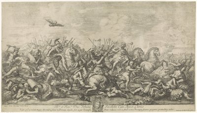 Kampf zwischen Alexander dem Großen und Darius III von Robertus de Mol