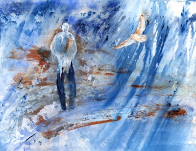 Blaue Einsamkeit im Flug von RodMacIver