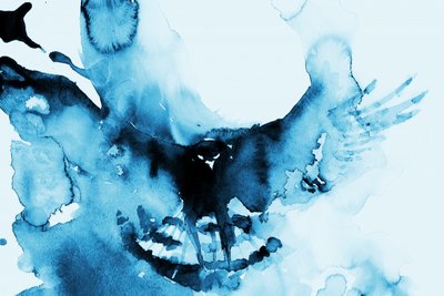 Intensive blaue Eule von RodMacIver