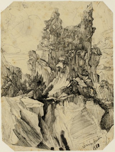 Die Gletscherspalte von Rodolphe Bresdin