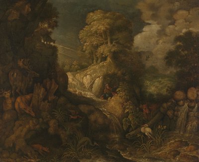Elia wird von den Raben gefüttert von Roelandt Jacobsz. Savery