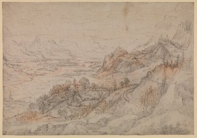 Berglandschaft - Inntal in Tirol, 1607 von Roelandt Jacobsz. Savery