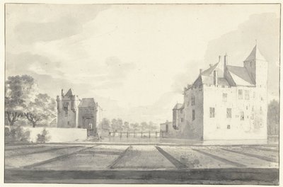 Ansicht von Huis Beverweerd, vom Nordosten gesehen von Roelant Roghman