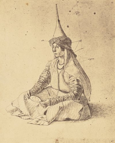 [Zeichnung einer sitzenden Türkin von Gentile Bellini] von Roger Fenton