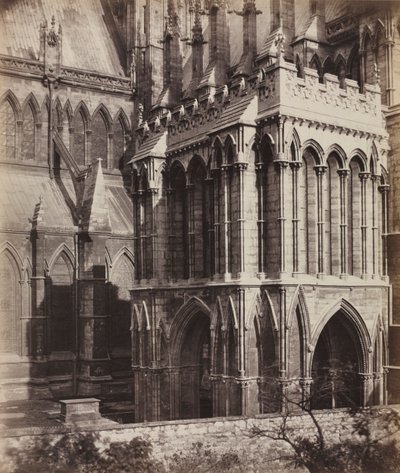 Lincoln Cathedral: Die Galiläa-Vorhalle, ca. 1857 von Roger Fenton