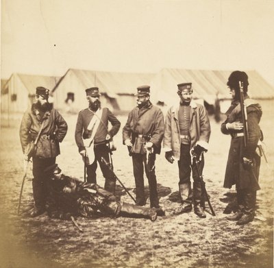 Lt. Col. Munro & Offiziere des 39. Regiments von Roger Fenton