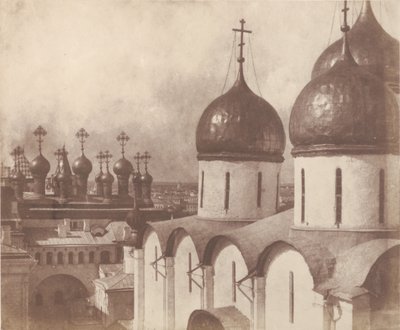 Moskau, Kuppeln der Kirchen im Kreml von Roger Fenton