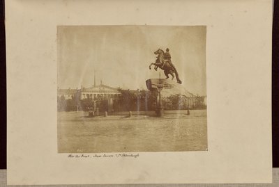 Peter der Große, Isaaksplatz, St. Petersburg von Roger Fenton