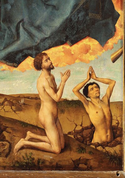 Altar des Jüngsten Gerichts: Auferstehung und Anbetung von Rogier van der Weyden