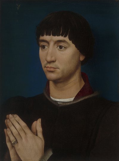 Porträt von Jean Gros, 1460-64 von Rogier van der Weyden