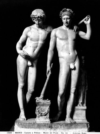 Kastor und Pollux oder Orestes und Pylades, Gruppe aus San Ildefonso von Roman